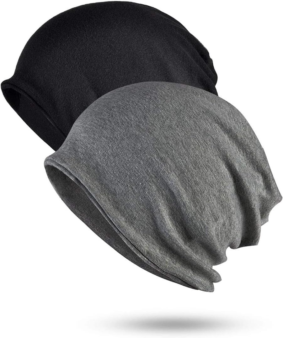 Women Beanie Hat - Chemo Hats for Women, Beanie Cap for Women Head Scarf Super Soft Slouchy Turban Headwear Head Wraps, Sleep Caps for Cancer, Chemo