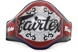 Fairtex New Belly Pads Guard BPV3 RED Black Muay Thai Kickboxing MMA K1 Micro Fiber