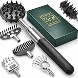 VOMEP Telescoping Back Scratcher 5 Detachable Heads Gift for Men view 1