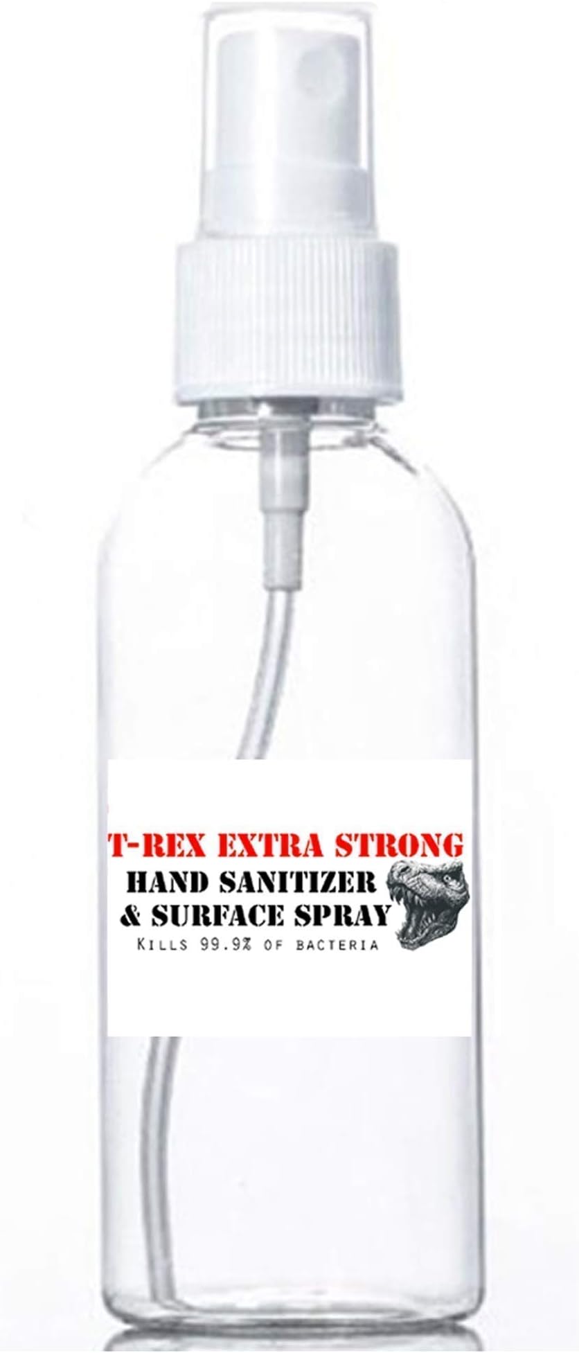 T-Rex Extra Strong Hand Sanitiser Spray Kills 99% Anti Bacteria 70% Alcohol No Rinse Santizer 50ml or 100ml
