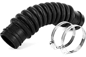 MEANHDAG AEM73213001 LG Washer Tub to Pump Connector Drain Hose Assembly, Pump Outlet for LG Washing Machine, More Thicker With 2 Stainless Steel Hose Clamps