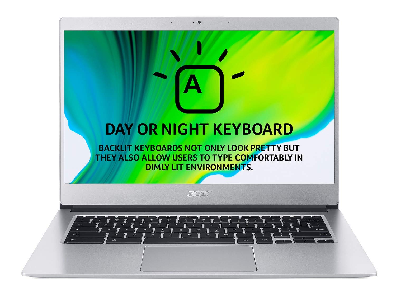 acer Chromebook 14 CB514-1H - (Intel Celeron N3350, 4GB RAM, 32GB eMMC, 14 inch HD display, Chrome OS, Silver)