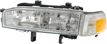 Amazon Com Headlight Assembly Compatible With 1990 1991 Honda Accord Halogen With Corner Light Driver Side Automotive