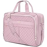 WIRABO 17.3 Inch Laptop Bag for Women, Large Waterproof Computer Bag, Messenger Work Briefcase Office Business Travel College | for 17.3 Inch Laptop, MultiPocket for work, Waterproof Shiny Bag, Pearlescent Durable