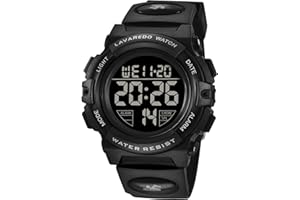 A ALPS Kids Watch, Boys Watch Ages 3-15, Kids Digital Sport Outdoor Analog Watch LED 50 M Waterproof Alarm Wrist Watches with Silicone Band for Children, Boys, Girls, Kids Birthday Gift Ideas