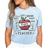 GABITA Custom Teacher Shirt, Teach Name Shirt, Teachers Appreciation Gifts, Back to School Shirts, Gift for Teachers