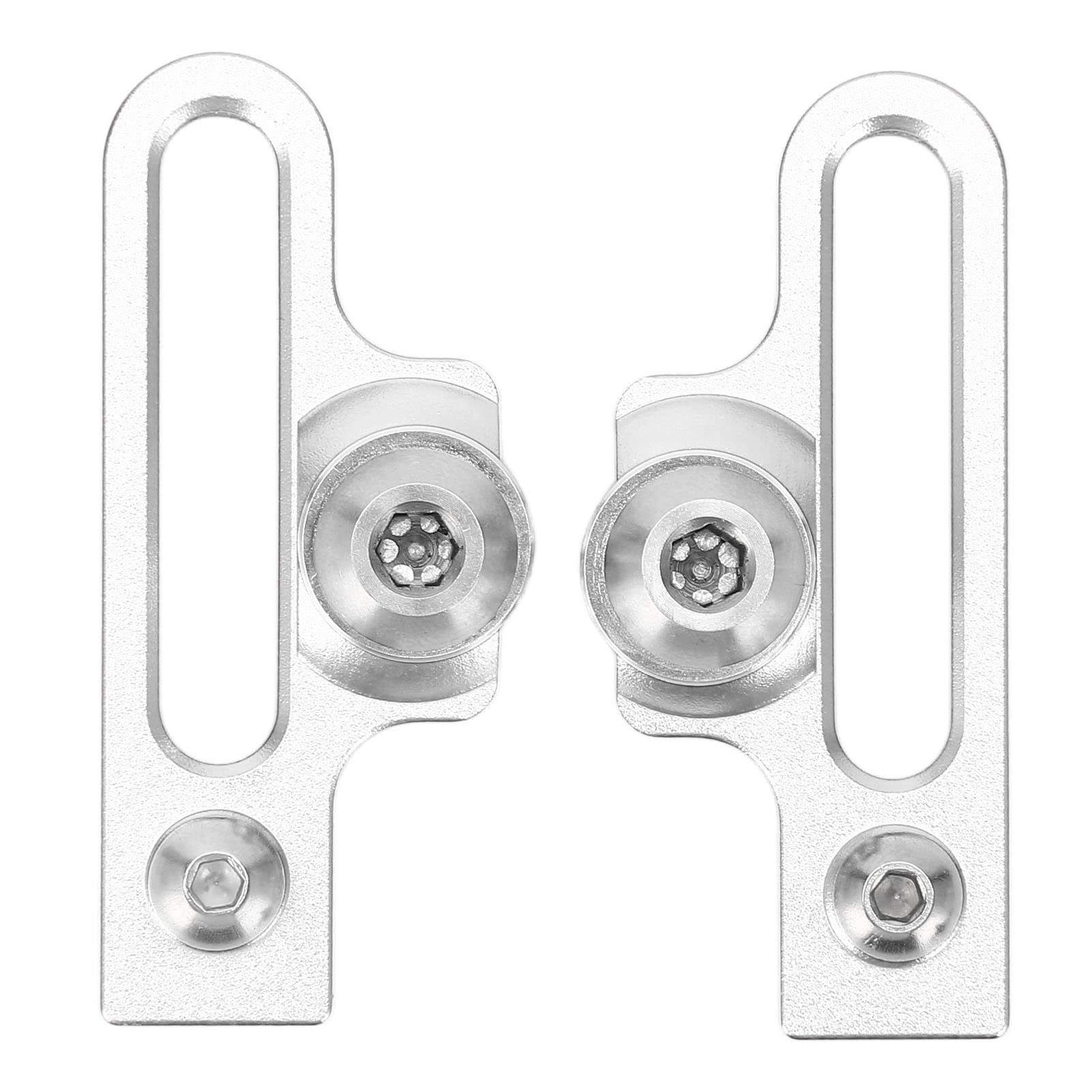 SPYMINNPOO Bike Brake Extension C Caliper Adapters 2Pcs, 55mm Aluminum Alloy C Brake Clamp Extention Convert Seat for Road Bikes(Silver)