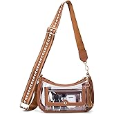 XYWstore Clear Bag for Stadium Events, Clear Purses for Women, Crossbody Stadium Approved