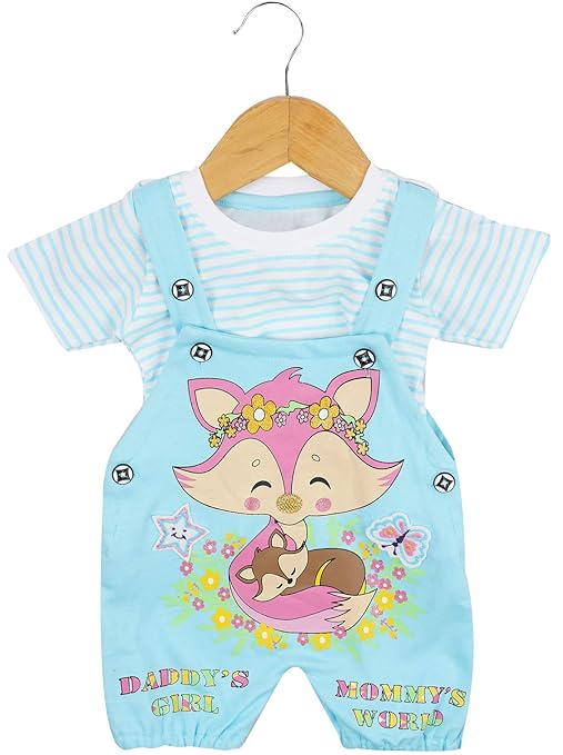 baby girl soft dungarees