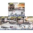 Diecast Collectibles Model Car Compatible with Hot Wheels 1:64 Team Transport 2025 F Case, Set of 3 Cars, FLF56-957F