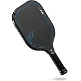 Paddletek Honeyfoam TKO-X Pickleball Paddle &ndash; Multi-Foam Core with PT-700 Raw Carbon Fiber Surface &ndash; Shock Arrestor Edge Guard &ndash; Elongated Pickleball Paddles for Power, Spin, Control &amp; Reach