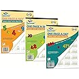 Channie’s One Page A Day Single, Double & Triple Digit Math Worksheets for Pre-K to 3rd Grade Kids, Addition & Subtraction Workbook, Easy Tear-Off Pages, 3 Pack for Daily Practice