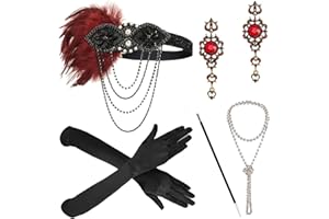 ZeroShop 1920s Flapper Accessories Set for Roaring 20s Costumes