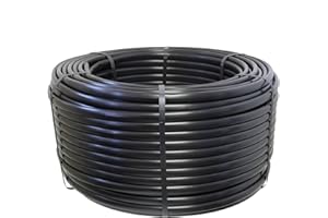 Drip Depot 1/2" Polyethylene Pressure Compensating Drip Line - Emitter Spacing : 12" - Flow Rate : 0.5 GPH - Roll Length : 500'