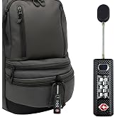 TSA Combination Lock, 3-Digit Luggage Backpack Gun Case Padlock, Black | Resettable 3-Digit Combination, TSA Travel Sentry, Alloy Body, High-Contrast Dials, Luggage and Gun Case, Black