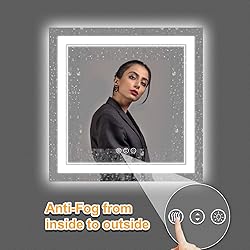 ISTRIPMF 36 x 36 Inch Led Mirror for
