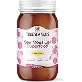 TrueSeaMoss Sea Moss Gel - Cherry Sea Moss Gel - Alternative Form of Sea Moss - Made in the USA - 473 ml (16 Fl Oz)