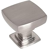 Cosmas 10 Pack 5232SN Satin Nickel Contemporary Square Cabinet Knob