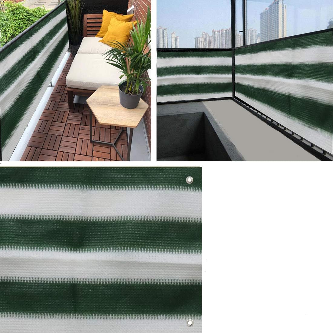 Balcony Privacy Screen Cover, 3.5ft x10ft Fence Screen