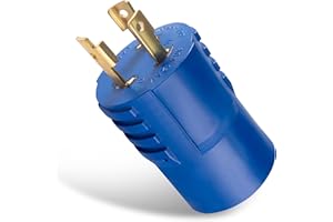 FROSTYRIDER 30 amp to 110 Adapter Shore Power Adapter RV Generator Adapter NEMA L5-30P to 5-15R/5-20R,3 Prong Twist Lock Adapter 30A Male Plug to 15/20Amp Female Plug,ETL Listed