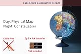 EXERZ Illuminated Globe 21cm - Battery-Only, Constellation Map Night Light view 6