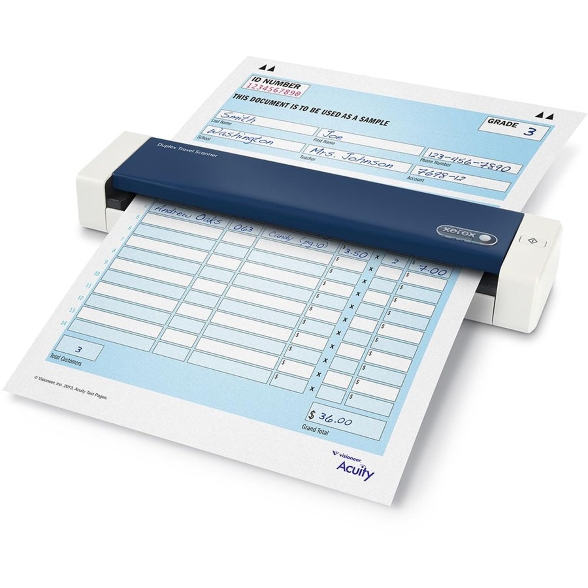 Visioneer Xerox XTS-D Duplex Travel Scanner for PC and Mac, USB Powered Travel Scanner