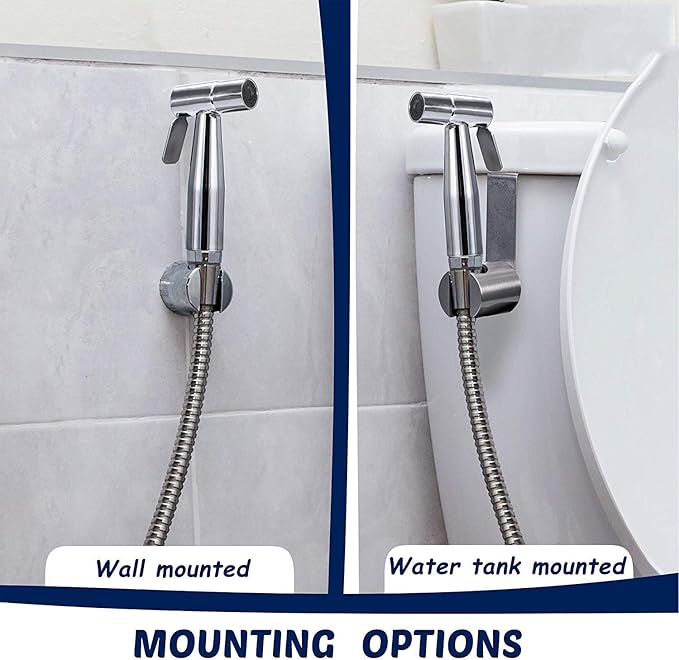 Rvs Luiersproeier Handheld Toilet Bidet Sproeier Set Met Verstelbare Waterdruk Voor Toiletdoek Luiers Persoonlijke Shattaf Hygiene Reiniging Bidet Sproeier Kit Amazon Nl