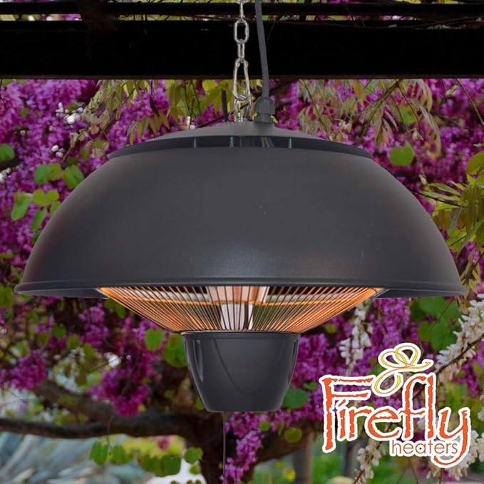 Firefly Ceiling Hanging Halogen Bulb Electric Infrared Patio Heater