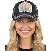 Funky Junque Distressed Vintage Baseball Cap - Embroidered Patch Women's Hat - Holiday, Lifestyle & Patriotic Designs