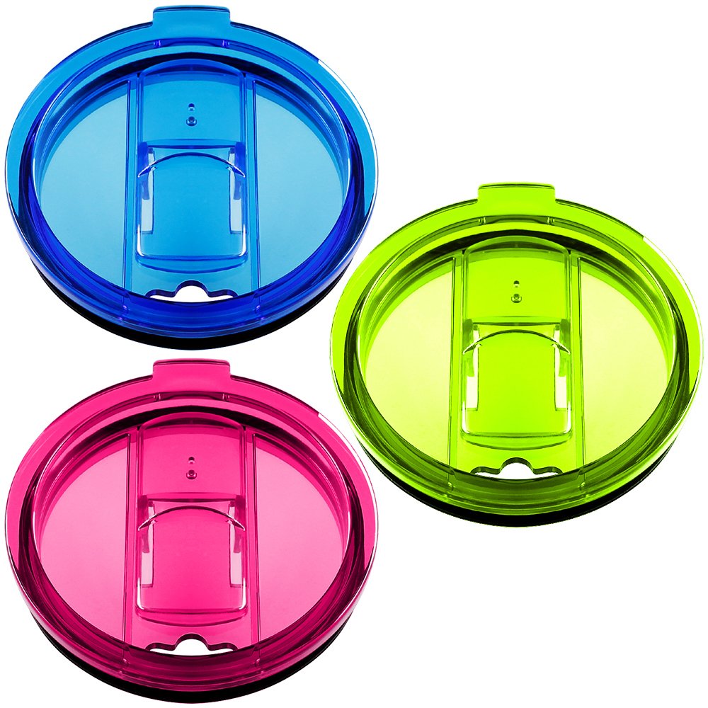 30 oz Tumbler Lids Set of 3 Fit for YETI Rambler, Ozark Trail, Rtic and More, maxin Spill Proof and Splash Resistant Lids Covers