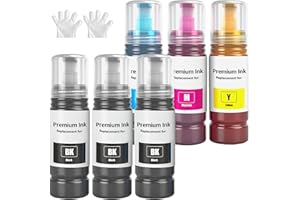 522 Ink Refill Bottles Replacement for Epson 522 Ink Refill Bottles for Ecotank ET-2800 ET-4800 ET-2400 ET-2803 ET-2840 ET-27