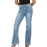 Forever 21 Women's Flare Denim High-Rise Slim Fit Stretch Jeans-Retro Y2k Style