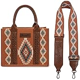 Montana West X Wrangler Tote Bag for Women Boho Aztec Shoulder Purse Top Handle Satchel Handbag