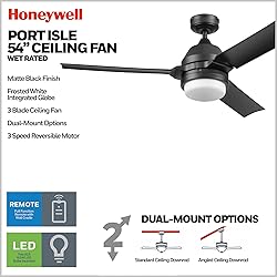 Honeywell Ceiling Fans Port Isle Modern 54 Inch