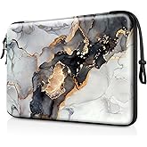 FINPAC Hard Laptop Sleeve Case for 13 inch MacBook Air M4 2025 A3240 M3 2024 A3113, 14 inch MacBook Pro M5/M4/M3/M2 A3434 A3401, 13" Air/Pro, Waterproof Case for Dell, Surface Laptop, Cloudy Marble