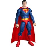 Mattel DC Superman 12-Inch Action Figure, 7 Points of Articulation | Super Hero Toy, Classic Red &amp; Blue Suit with Fabric Cape, Detailed Design