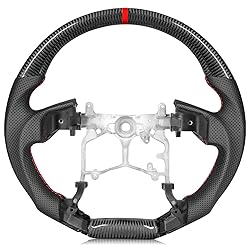 Carbon Fiber Steering Wheel With Black Perforated