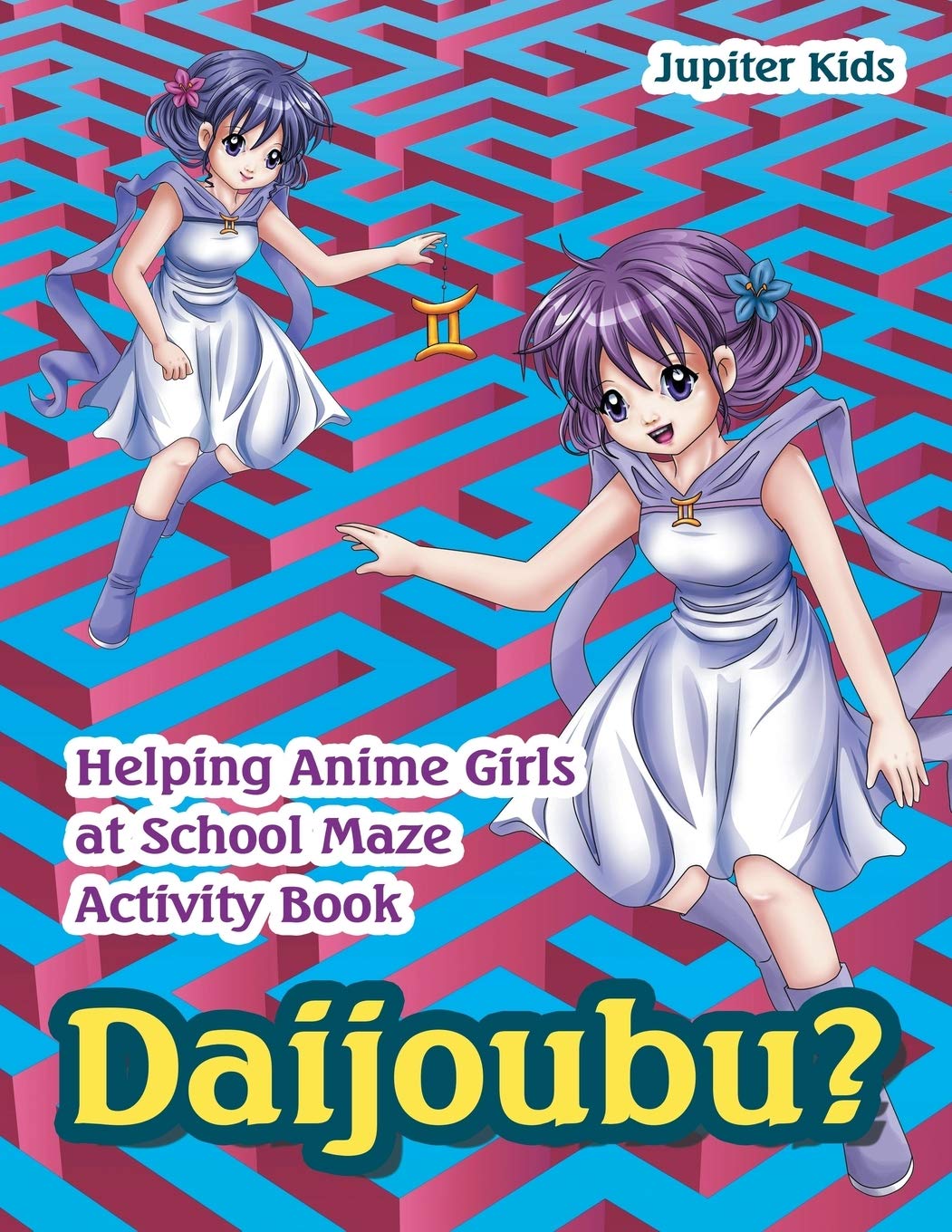 Daijoubu Helping Anime Girls At School Maze Activity Book Kids Jupiter Amazon Com Books
