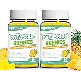 Potassium Gummies 1000mg, Potassium Citrate Gummies for Adults Women & Men, Chewable Potassium Supplement Support Leg Cramps & Muscle Health - Sugar Free, Vegan,120 Count