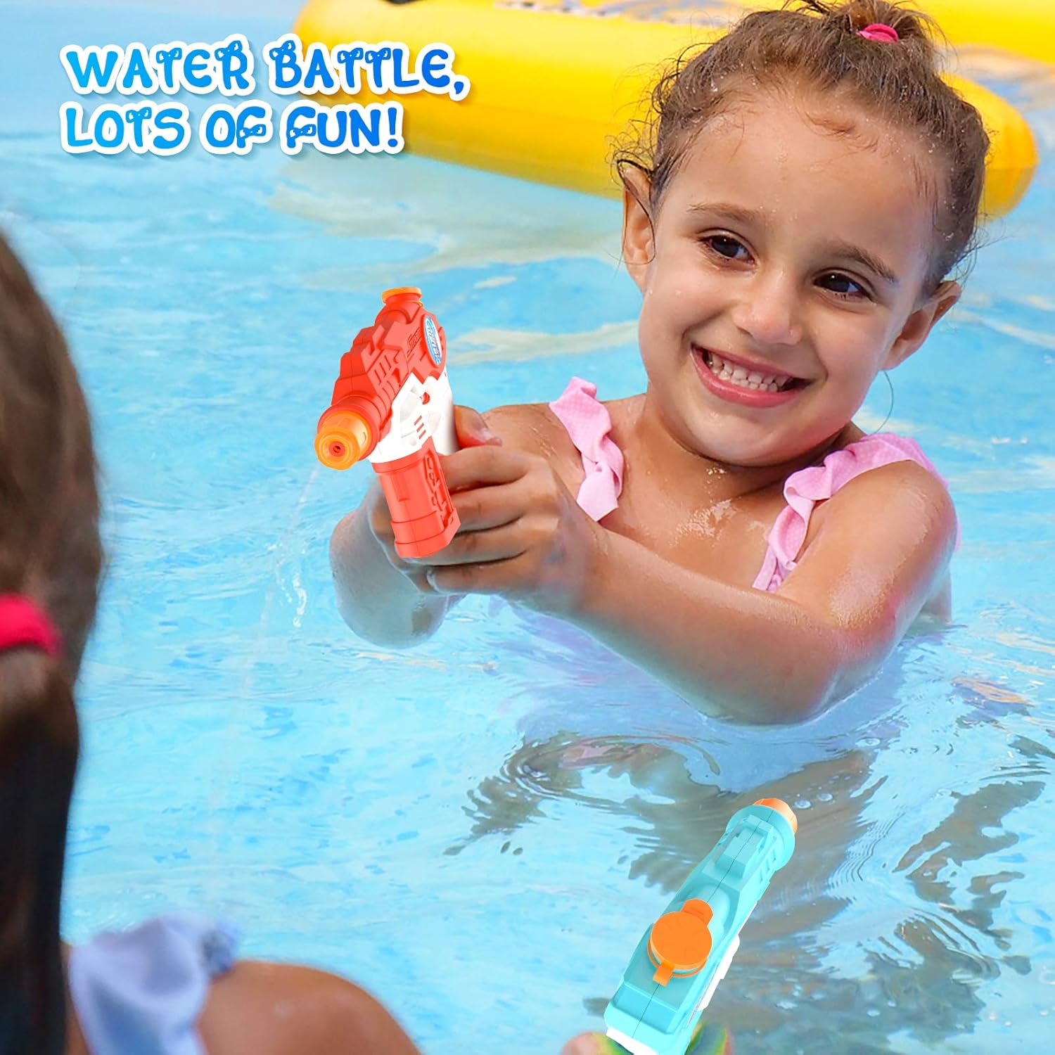6 Pack Water Guns for Kid Adults Super Squirt Guns Water Blaster Toy for Swimming Summer Outdoor Yard Beach Pool Water Toy Water Fighting: Toys & Games