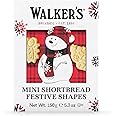 Walker’s Assorted Mini Shortbread Cookies in Festive Shapes- Snowman Shortbread Cookie Box (5.3 oz) - Includes Christmas Cookies in Various Shapes