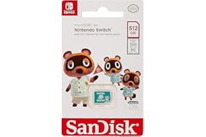 SanDisk - Carte mémoire microSDXC UHS-I 512 Go Edition Animal Crossing Leaf Pour Nintendo Switch, Switch Lite et Switch
