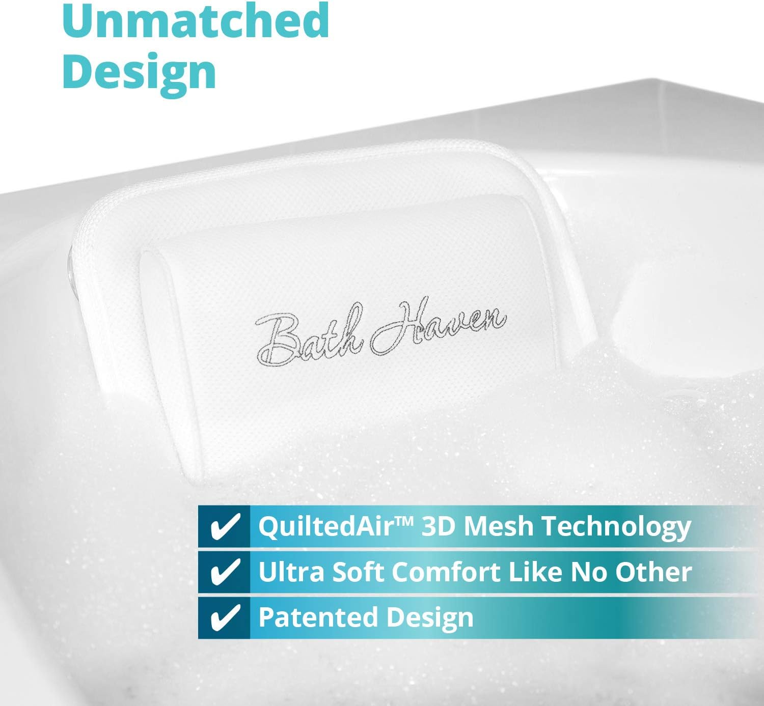 QuiltedAir BathBed Deluxe - Luxury Bath Pillow and Spa Cushion for Full Body Comfort: Home & Kitchen
