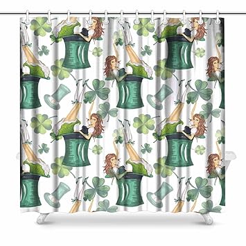 Amazon Com Interestprint St Patrick S Day Green Shamrock Bathroom