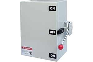 GXELZK 100A Generator Transfer Switch 24000W high-Power Double-Throw Safety Design Easy 120V/240V Voltage Conversion Manual Transfer Switch Indoor and Outdoor use, NEMA 3R Compliant