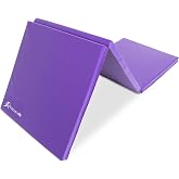 ProsourceFit Tri-Fold Folding Thick Exercise Mat 6&rsquo;x2&rsquo; with Carrying Handles for MMA, Gymnastics, Stretching, Core Workouts