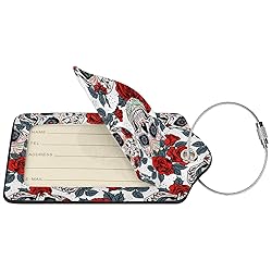 Docsckus 1 PCS PU Leahter Luggage Tag with