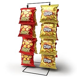 DS THE DISPLAY STORE Black 2-Row Potato Chip Rack
