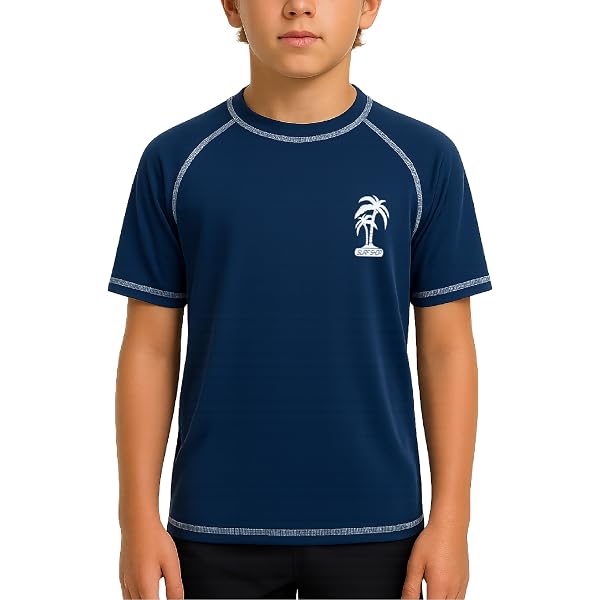 thumbnail image 2 of Boys UV Protection Swim Shirts – Kids Swimming T-Shirts With Characters (Ages 2-12) 2 of 5