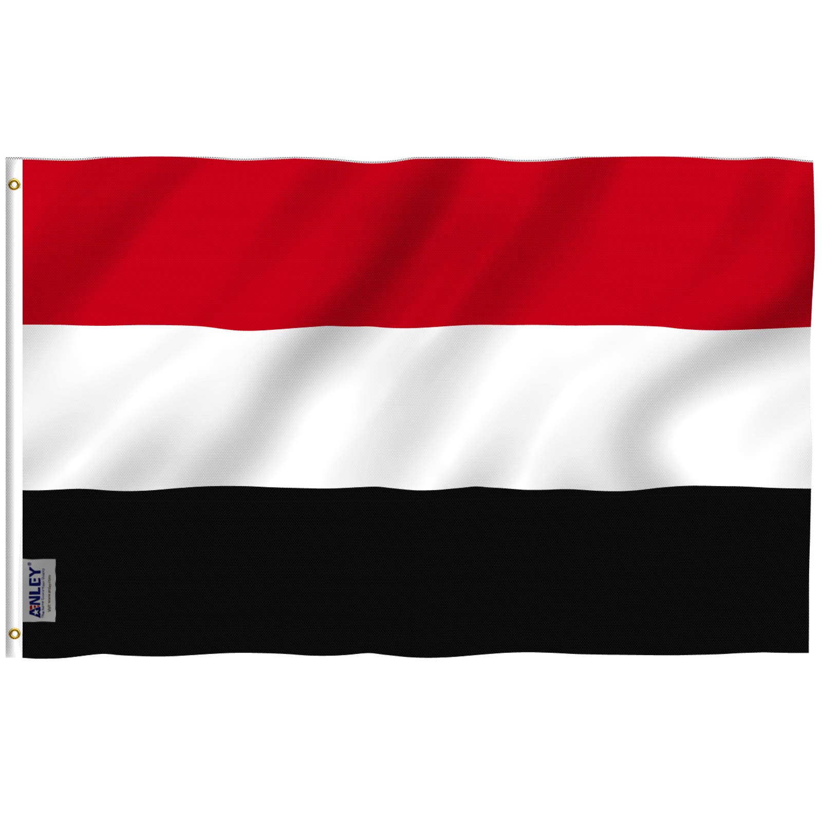 ANLEY Fly Breeze 3x5 Feet Yemen Flag - Vivid Color and UV Fade Resistant - Canvas Header and Double Stitched - Republic of Yemen Flags Polyester with Brass Grommets 3 X 5 FT